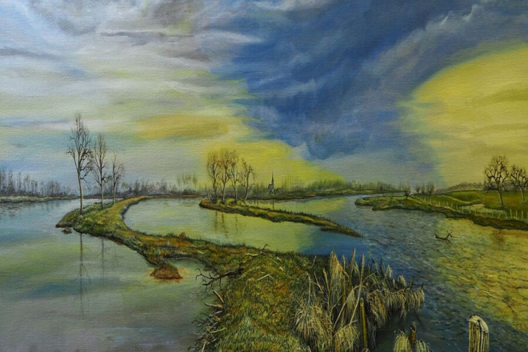 Zakkende-Maas-120x80cm-olie-linnen.-ton-vranken-900x600